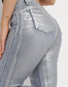 daysie Blugi Argintii Metalici cu Efect Push Up Mireti