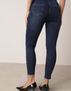 daysie Blugi Bleumarin Skinny cu Tivuri Franjurate Velesta