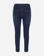 daysie Blugi Bleumarin Skinny cu Tivuri Franjurate Velesta