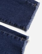 daysie Blugi Bleumarin Skinny cu Tivuri Franjurate Velesta