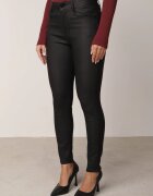 daysie Blugi modelatori skinny cerati cu finisaj mat push-up Varellia Negri