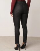 daysie Blugi modelatori skinny cerati cu finisaj mat push-up Varellia Negri