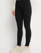 daysie Blugi Negri skinny cu Vâscoză cu rupturi Taledis