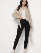 daysie Blugi Negri skinny cu Vâscoză cu rupturi Taledis