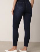 daysie Jeans albaștri skinny cu tivuri franjurate Nogoi