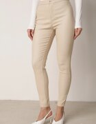 daysie Pantaloni Bej deschis Skinny din imitație de piele Stana