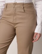 daysie Pantaloni Bej Largi Ceruiți cu Talie Înaltă Azilie