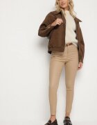 daysie Pantaloni Bej Modelatoare Skinny cu Buzunare Envoi