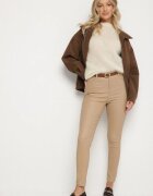 daysie Pantaloni Bej Modelatoare Skinny cu Buzunare Envoi