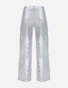 daysie Pantaloni Cargo Argintii Metalici cu Buzunare Rainsey