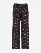 daysie Pantaloni Casual cu buline largi cu talie înaltă Soleano Negri