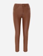 daysie Pantaloni Maro deschis Skinny din Imitație de piele Daciss