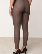 daysie Pantaloni Maro Skinny din Imitatie de Piele Awileda