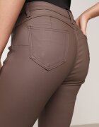 daysie Pantaloni Maro Skinny din Imitatie de Piele Awileda