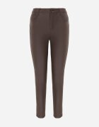 daysie Pantaloni Maro Skinny din Imitatie de Piele Awileda