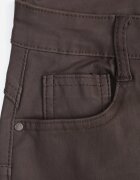 daysie Pantaloni Maro Skinny din Imitatie de Piele Awileda