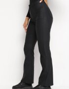 daysie Pantaloni Negre Clopot cu Talie Înaltă Oiven