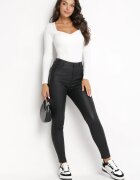 daysie Pantaloni Negri Modelatori Skinny cu Buzunare Envoi