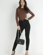 daysie Pantaloni Negri Skinny Phenicia