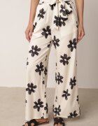 daysie Pantaloni Negru cu crem