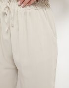 dbt fashion Pantaloni Bej deschis cu croială lejeră cu elastic în talie Brisaela