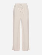 dbt fashion Pantaloni Bej deschis cu croială lejeră cu elastic în talie Brisaela