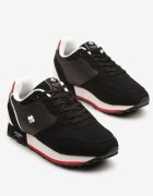 decarsdz Pantofi sport Sneakers Negri cu Frunză Decorativă și Perforație Zaliennea