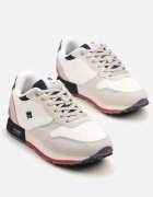 decarsdz Sneakers Albi cu Frunză Decorativă și Perforație Zaliennea