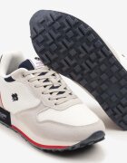 decarsdz Sneakers Albi cu Frunză Decorativă și Perforație Zaliennea