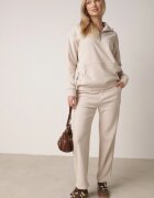 defox Compleu de Trening Bej din 2 piese din fleece cu bluză și pantaloni largi Aldonor