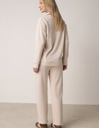 defox Compleu de Trening Bej din 2 piese din fleece cu bluză și pantaloni largi Aldonor