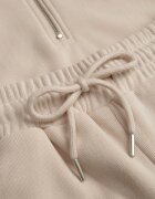defox Compleu de Trening Bej din 2 piese din fleece cu bluză și pantaloni largi Aldonor
