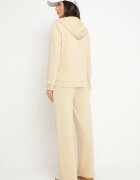 defox Compleu sport Bej cu Croială Lejeră Bluză cu Fermoar și Pantaloni Largi Cristala