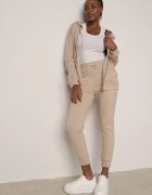 defox Compleu trening Bej Bluză cu glugă cu fermoar și pantaloni tip jogger Nedisare