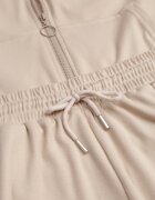 defox Compleu trening Bej Bluză cu glugă cu fermoar și pantaloni tip jogger Nedisare