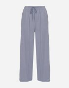 defox Pantaloni Albaștri din bumbac cu elastic în talie cu croială largă Efraia