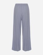 defox Pantaloni Albaștri din bumbac cu elastic în talie cu croială largă Efraia