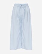 defox Pantaloni Albastru deschis Largi cu Talie Înaltă cu Viscoză și Elastic în Talie Criseldas
