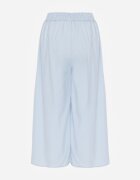 defox Pantaloni Albastru deschis Largi cu Talie Înaltă cu Viscoză și Elastic în Talie Criseldas