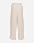 defox Pantaloni Bej cu Vâscoză cu Croi Larg cu Elastic în Talie Lavirre