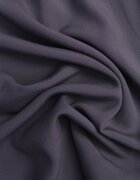 defox Pantaloni de bumbac gri închis cu picioare largi Palazzo cu elastic în talie Nesira
