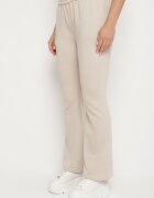 defox Pantaloni de trening Bej Evazați cu elastic în talie Efravella