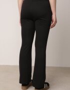 defox Pantaloni de trening Negre tip clopot cu elastic în talie Efravella