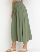 defox Pantaloni din bumbac Verde foarte largi Fenala
