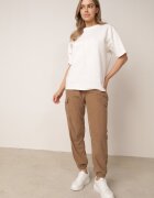 defox Pantaloni Maro în stil cargo cu talie înaltă Belseli