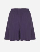defox Pantaloni scurți de bumbac bleumarin cu talie înaltă și șnur Zenmio