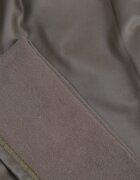 defox Pantaloni verzi largi din imitație de piele cu talie elastică Attar