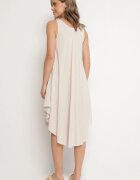 defox Rochie Bej deschis Cloche din Bumbac Tesaxelle