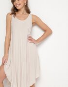 defox Rochie Bej deschis Cloche din Bumbac Tesaxelle