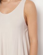 defox Rochie Bej deschis Cloche din Bumbac Tesaxelle